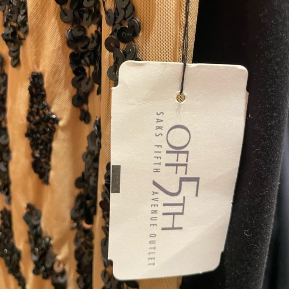 alice + olivia black sequined tiger print stretch dress - Picture 6 of 11